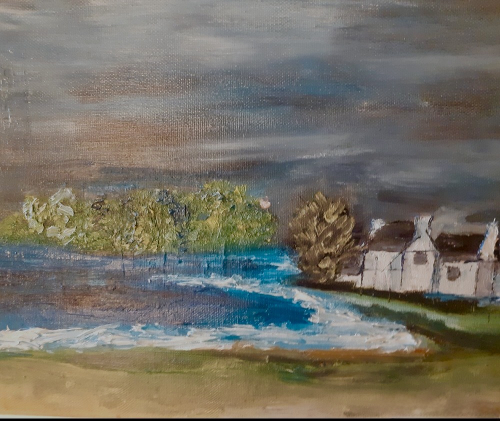 Maison du Bessin sous l’orage